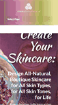 Mobile Screenshot of createyourskincare.com