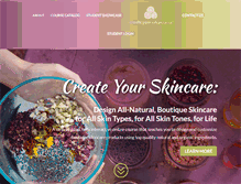 Tablet Screenshot of createyourskincare.com